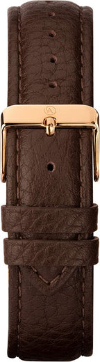Accurist Mens Watch with White Dial and Brown Strap 7336