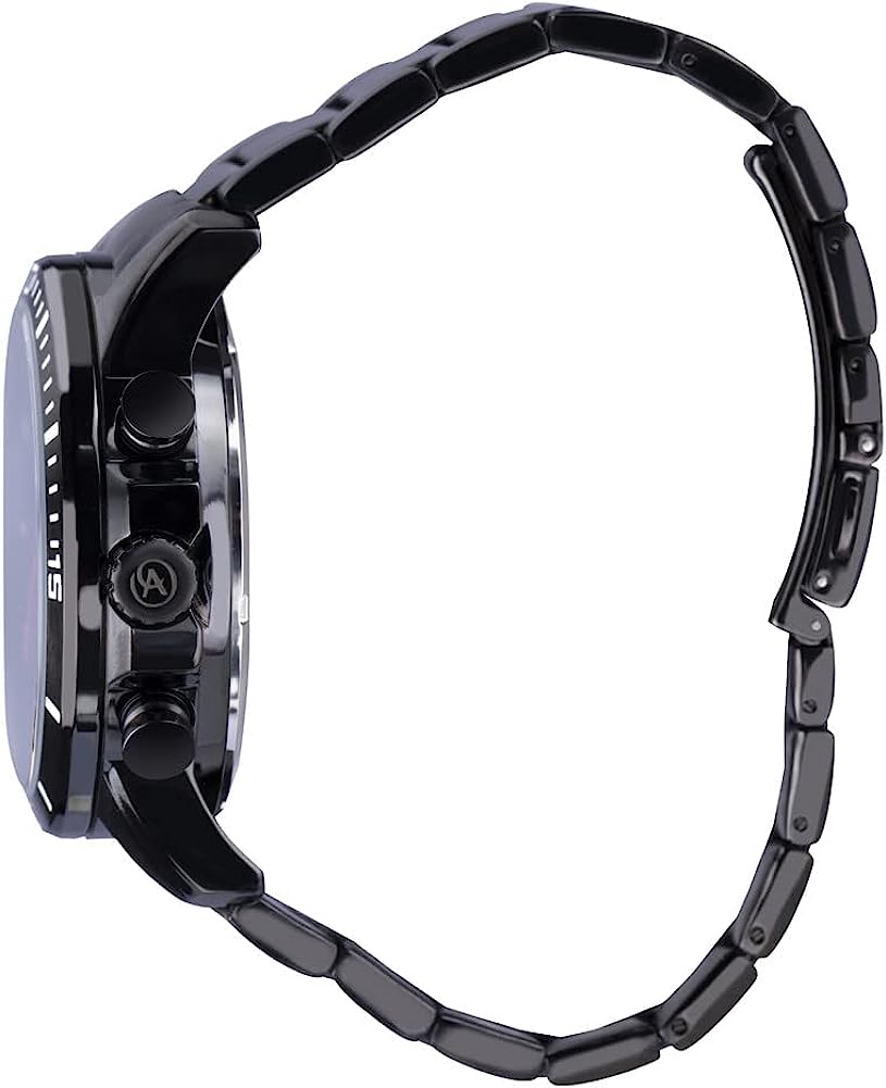 Accurist Mens Analogue and Digital Watch with Black Bracelet 7346