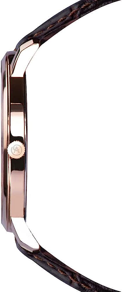 Accurist Mens Classic Watch with Brown Leather Strap 7356