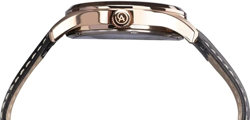 Accurist Men's Sports Watch with Black Dial and Black Leather Strap 7361