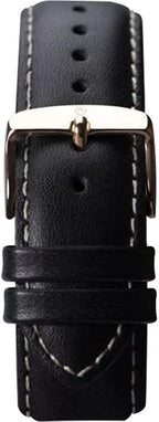 Accurist Men's Sports Watch with Black Dial and Black Leather Strap 7361