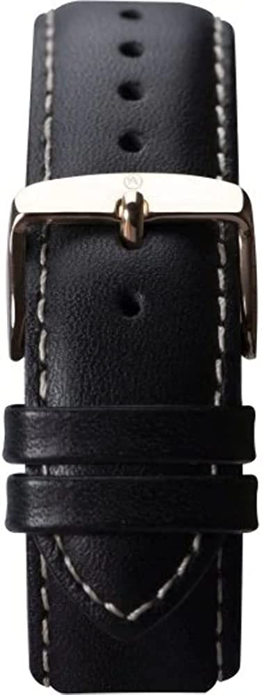 Accurist Men's Sports Watch with Black Dial and Black Leather Strap 7361