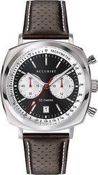 Accurist Men's Chronograph Watch with Brown Leather Strap 7367