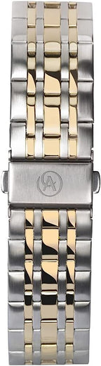 Accurist Mens Watch with Blue Dial and Two Tone Bracelet 7368