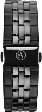 Accurist Mens Watch with Red Dial and Gun Metal Stainless Steel Bracelet 7383