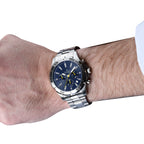 Accurist Gents Chronograph Watch Gyda Deial Glas 7395