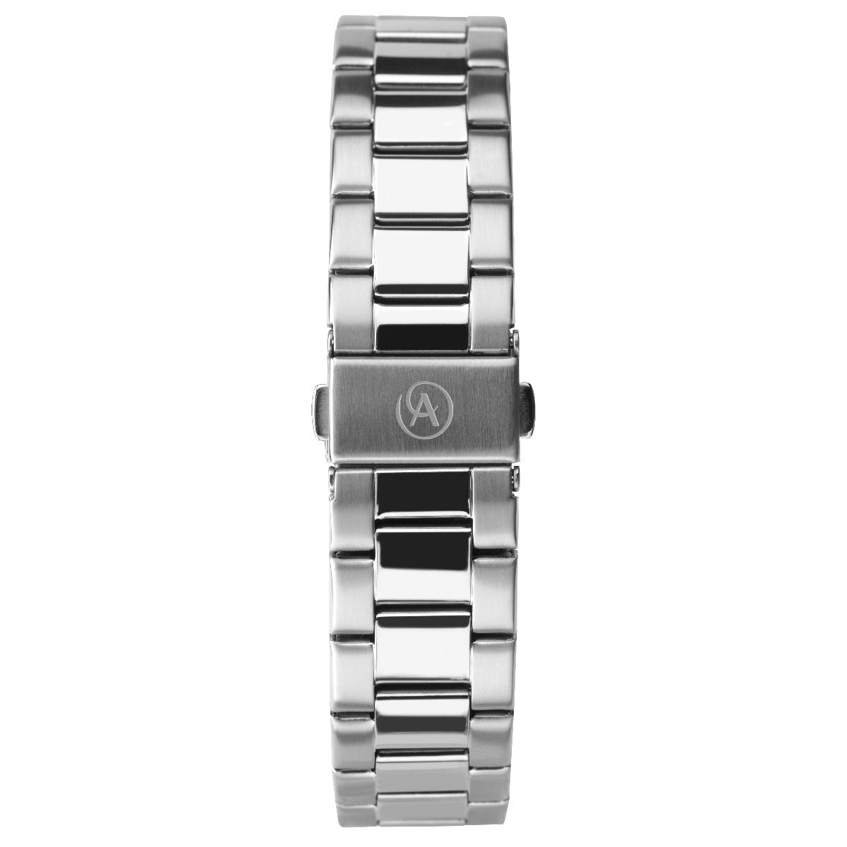 Accurist Mens Watch with Red Dial and Silver Bracelet 7405