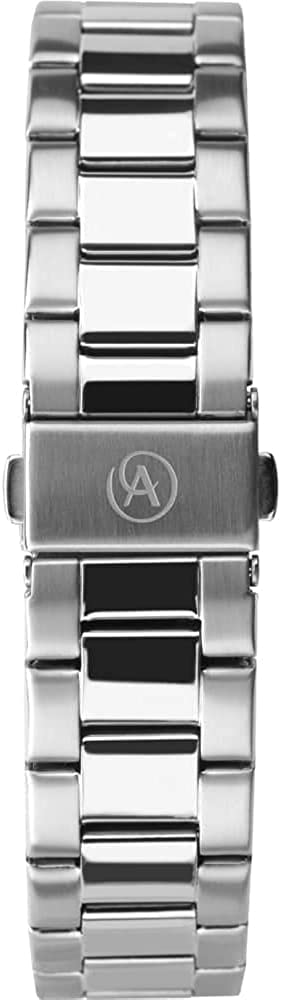 Accurist Mens Classic Watch with Green Dial and Silver Bracelet 7406
