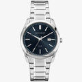 Accurist Classic Solar Powered Mens Watch with Blue Dial 7415