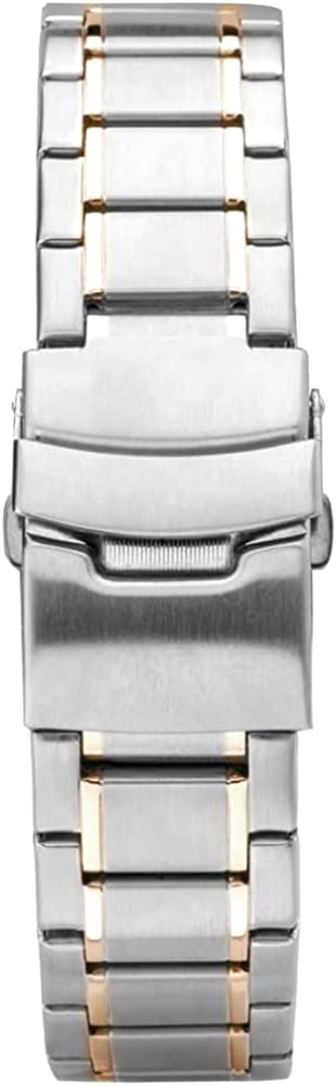 Accurist Mens Solar Powered Watch With Two Tone Bracelet 7416