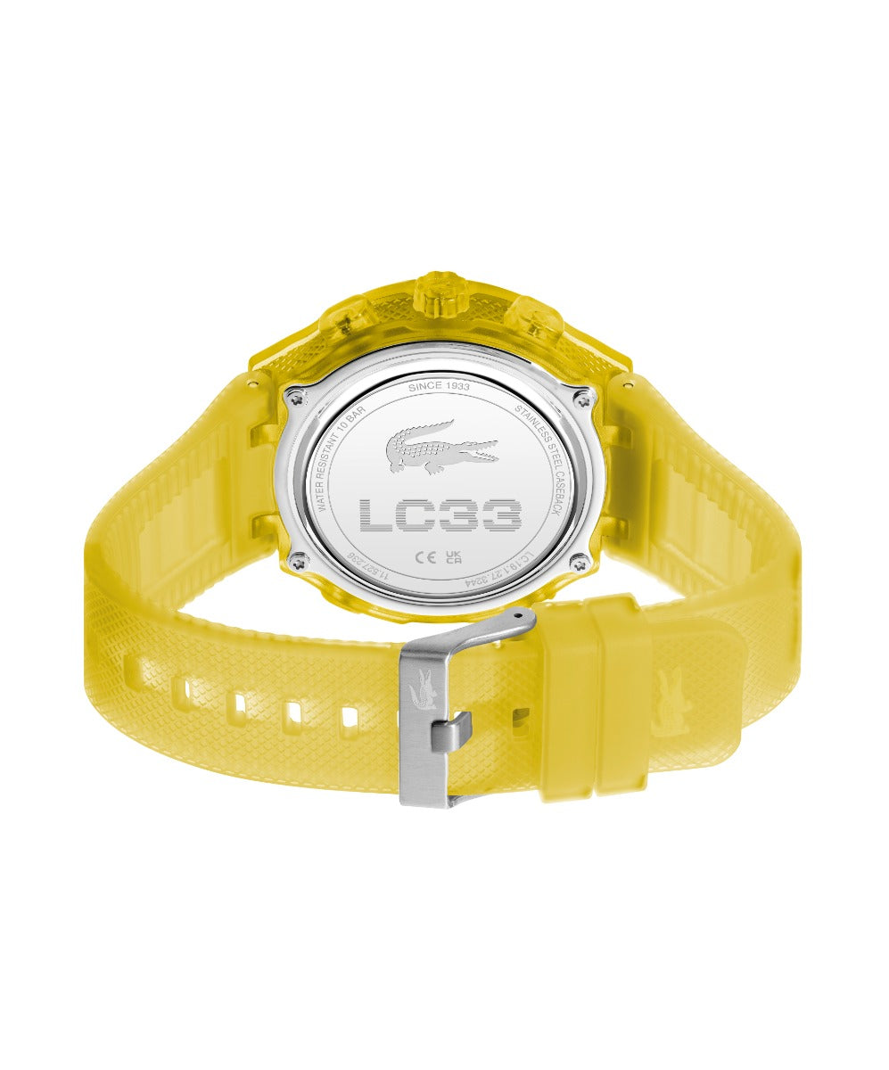 Lacoste LC33 Mens Watch with Yellow Dial and Yellow Strap 2011430