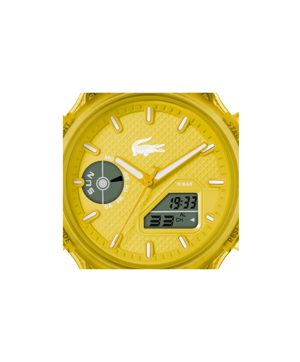 Lacoste LC33 Mens Watch with Yellow Dial and Yellow Strap 2011430