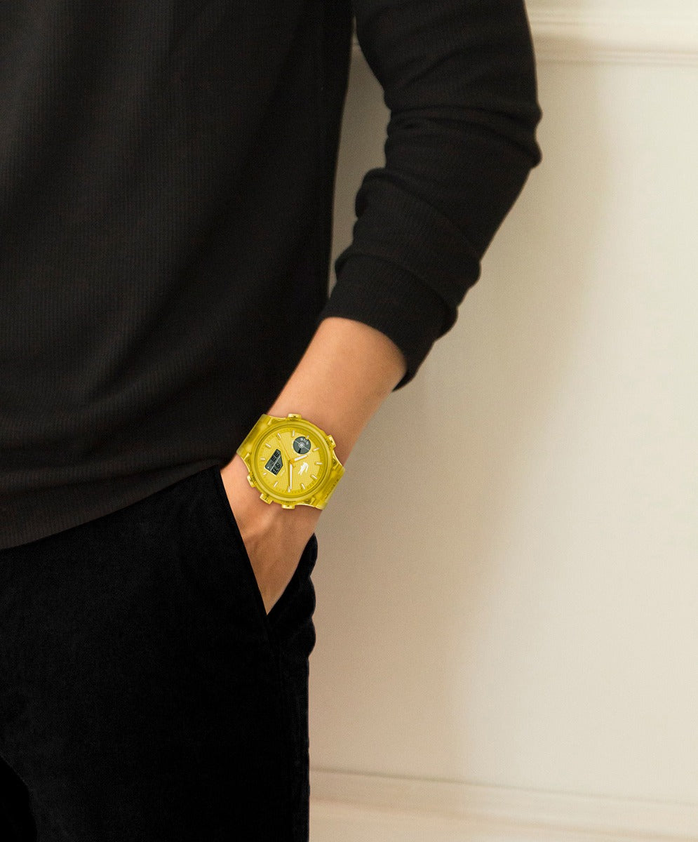 Lacoste LC33 Mens Watch with Yellow Dial and Yellow Strap 2011430
