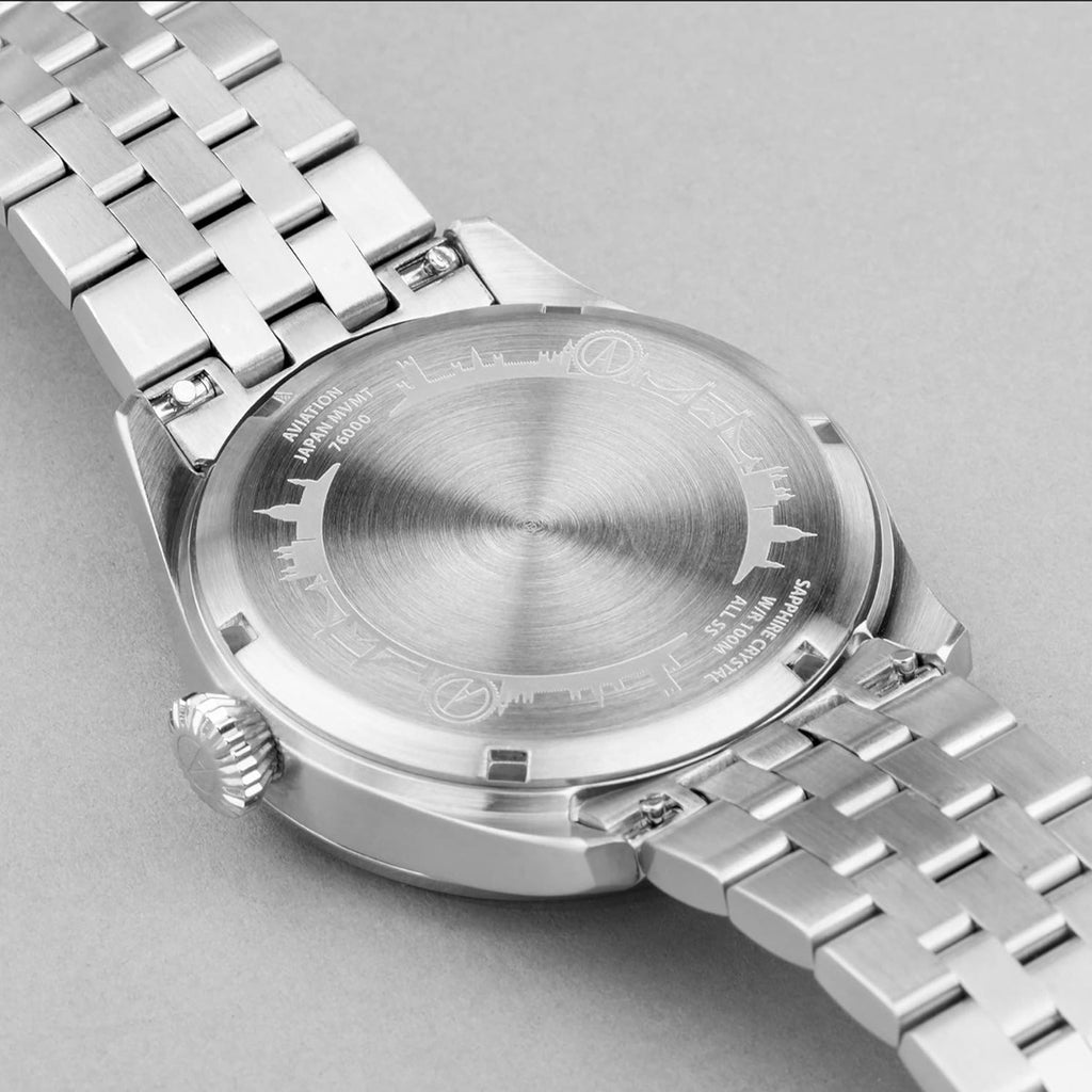 Accurist Mens Watch with Black Dial and Silver Stainless Steel Bracelet 76000