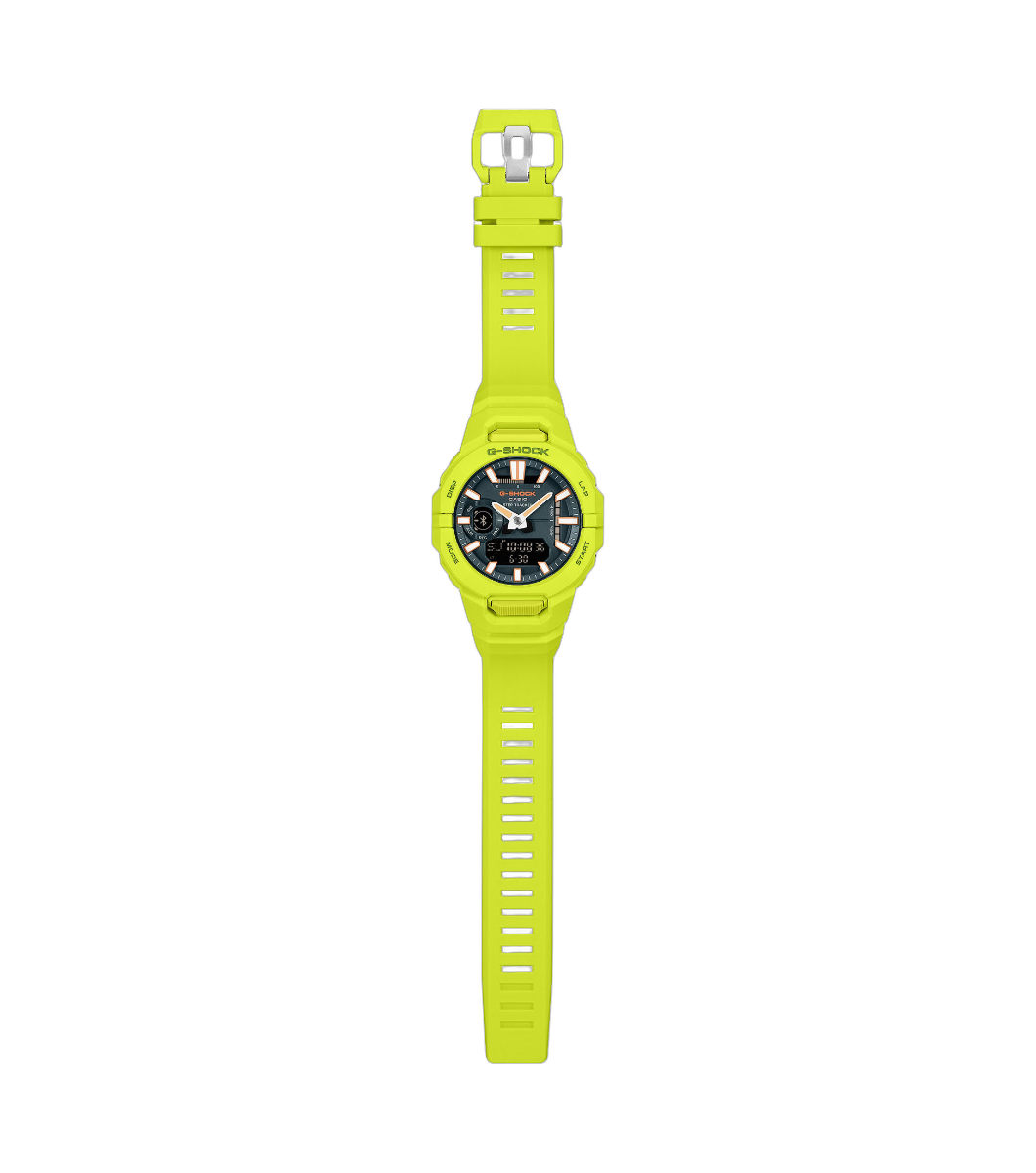 Casio G-Shock Mens Analogue Digital Watch with Black Dial and Yellow Strap GBA-950-9A3ER