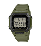 Casio Collection Mens Digital Watch with Green Strap W-738H-3AVEF