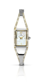 Accurist Women's Quartz Watch with Mother of Pearl Dial Analogue Display and Silver Bracelet 8023