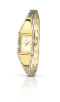 Accurist Ladies Analogue Watch With Gold Stone Set Case 8024