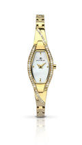 Accurist Women's Mother of Pearl Dial Gold Stainess Steel Strap Watch RRP £90