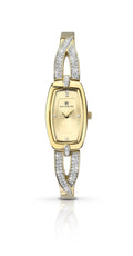 Accurist Women's Quartz Watch with Gold Dial Analogue Display and Gold Bracelet 8032.01