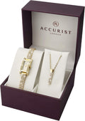 Accurist Ladies Watch And Necklace Gift Set 8066G