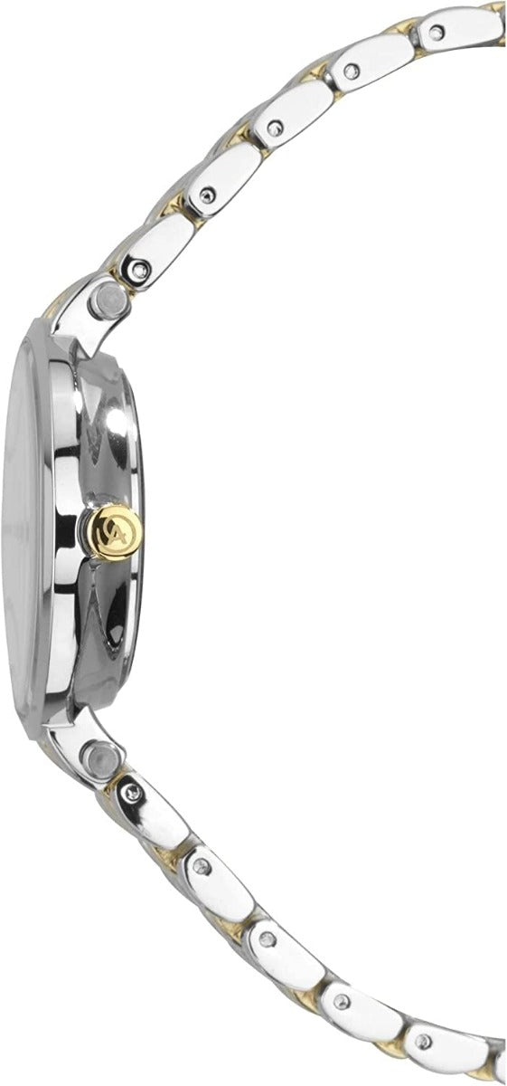 Accurist Ladies Watch with Silver Dial with Two Tone Bracelet 8007