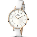 Accurist Ladies' White Dial White Strap Watch 8081 RRP £79.99