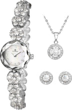 Accurist Ladies Watch Gift Set With Pendant And Earrings 8107G