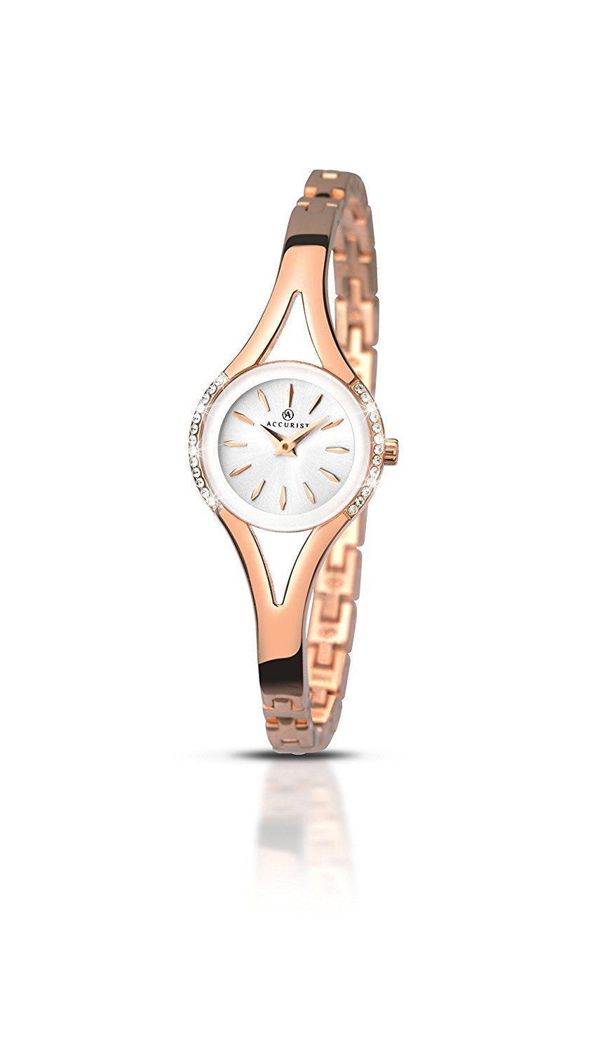 Ladies Accurist Stainless Steel Watch 8135