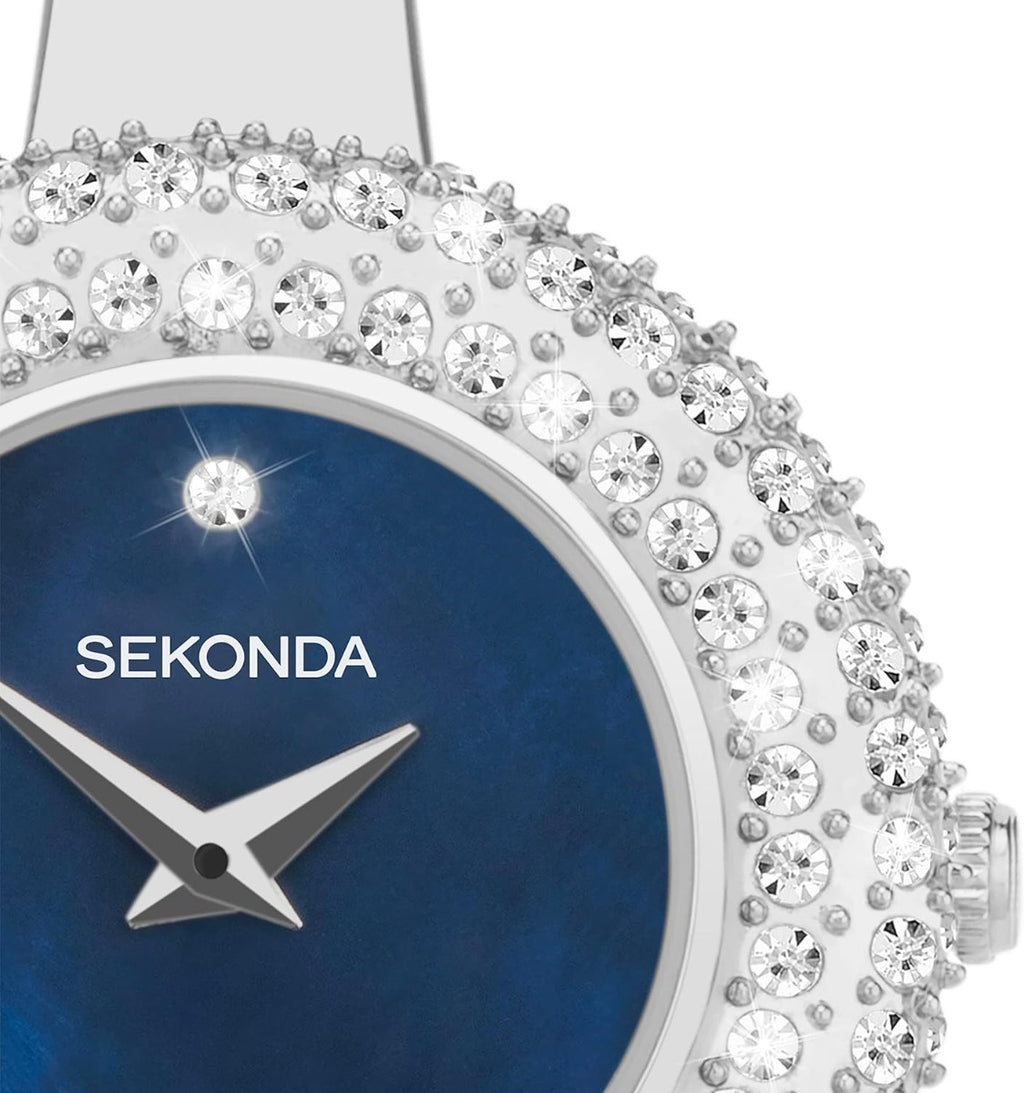 Sekonda Radiance Ladies Watch with Blue Dial and Silver Strap 40587
