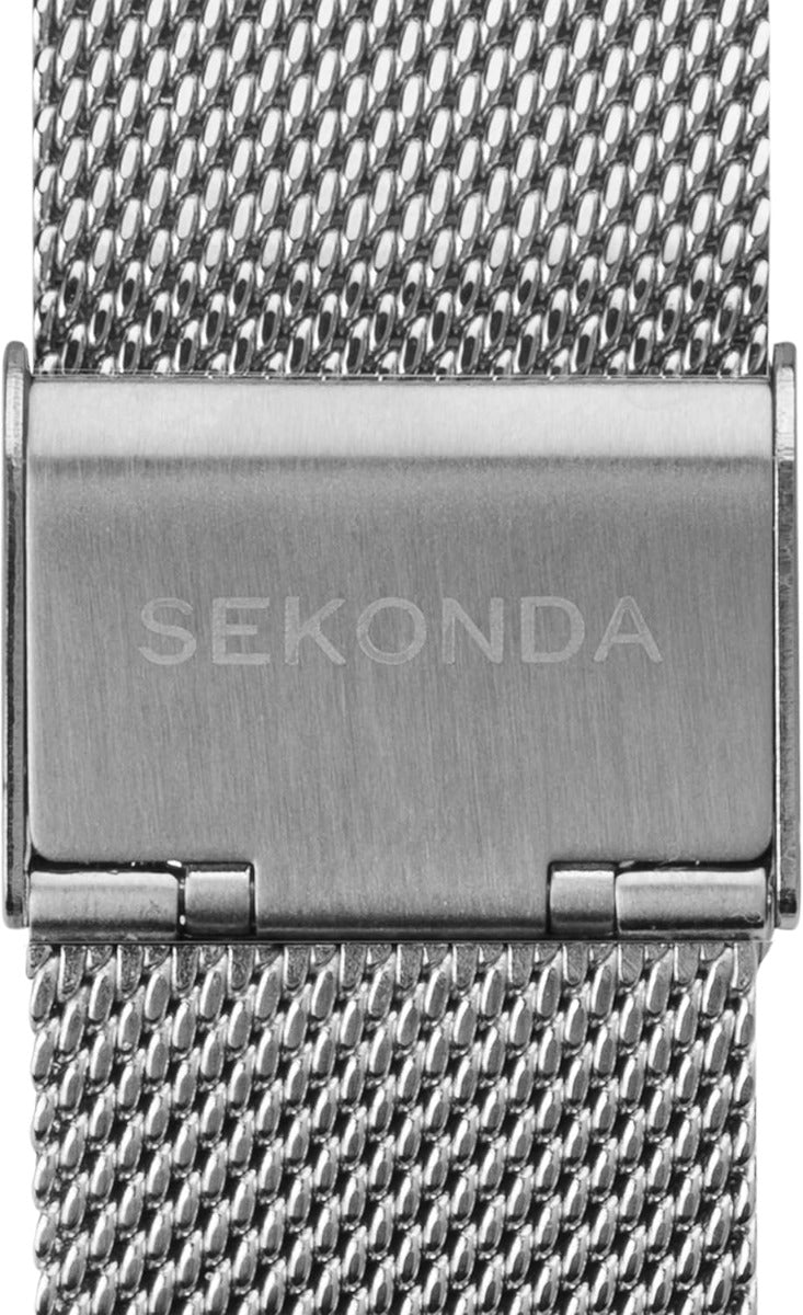 Sekonda Mens Watch with White Dial and Silver Milanese Bracelet 1940