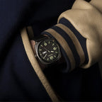Sekonda Mens Watch with Black Dial and Black Canvas Strap 1992