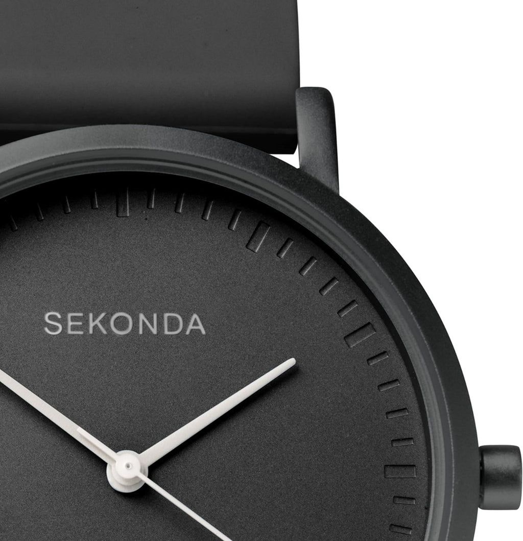 Gwylio Merched Sekonda Palette Deial Du a Strap Silicone 40389