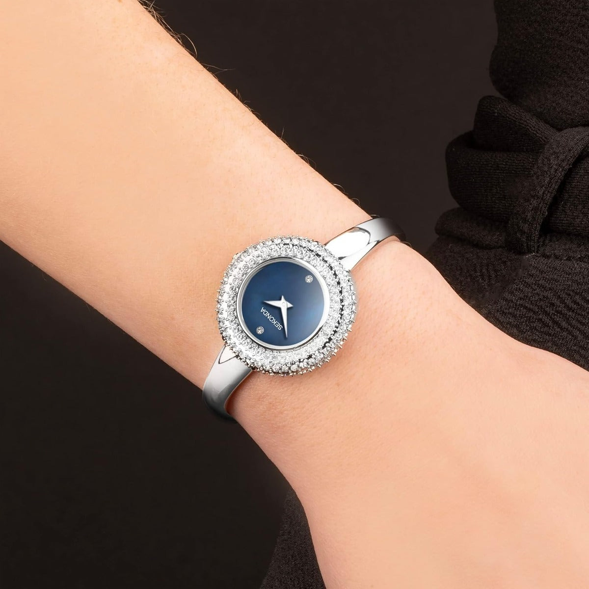 Sekonda Radiance Ladies Watch with Blue Dial and Silver Strap 40587