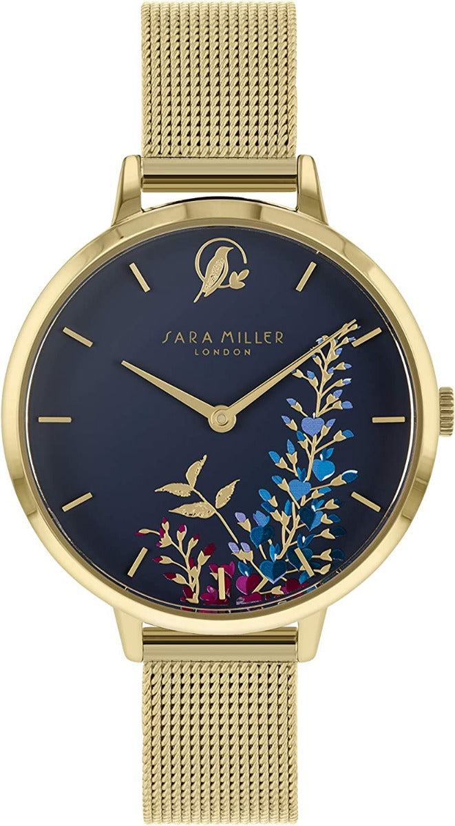 Sara Miller Ladies Watch with Gold Milanese Strap SA4030