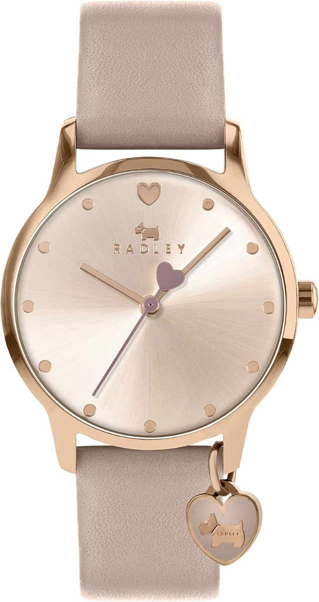 RADLEY Gwylio Merched gyda Deial Aur Rosyn a Strap Ledr Nude RY2916A
