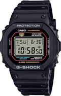 Oriawr Ddigidol i Ddynion Casio G-Shock gyda Deial Du a Strap Ddu DW-5600RL-1ER
