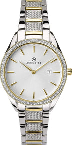 Accurist Ladies Watch with Silver Dial and Stainless Steel Bracelet 8218