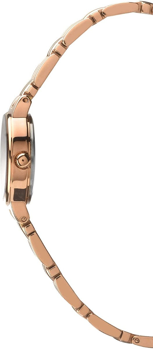 Accurist Ladies Watch with Mother Of Pearl Dial and Rose Gold Bracelet 8233