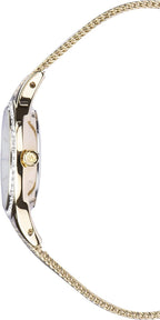 Accurist Ladies Watch with Gold Dial and Gold Milanese Bracelet 8262