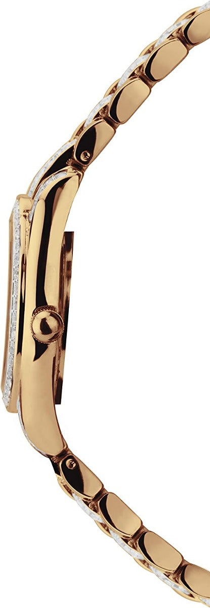 Accurist Classic Ladies Watch with Black Dial and Gold Bracelet 8350