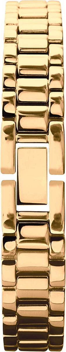 Accurist Classic Ladies Watch with Black Dial and Gold Bracelet 8350