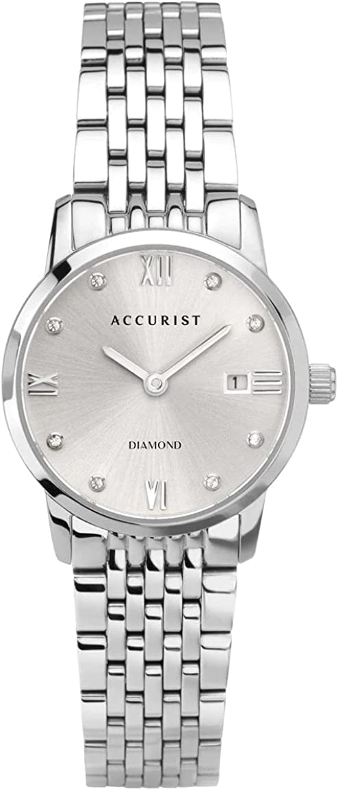 Accurist Signature Ladies Watch with Diamond Set Sunray Dial 8352