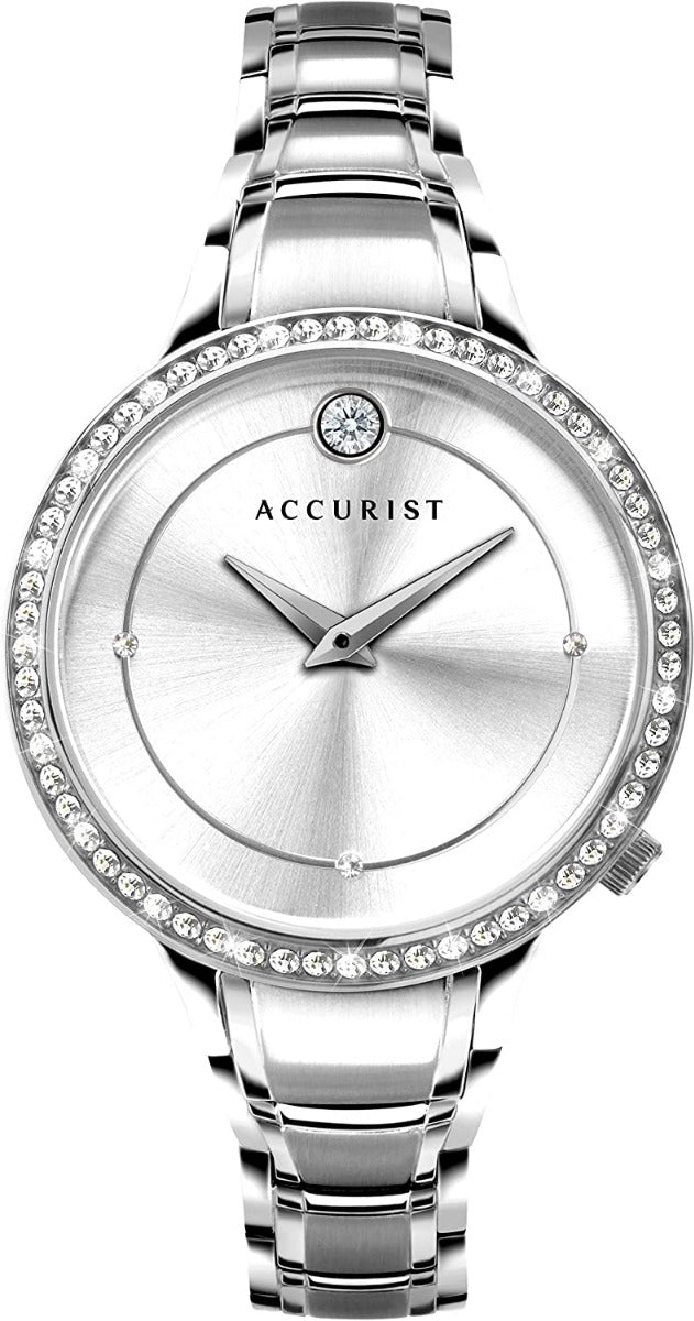 Accurist Classic Ladies Watch with Silver Dial and Silver Bracelet 8356