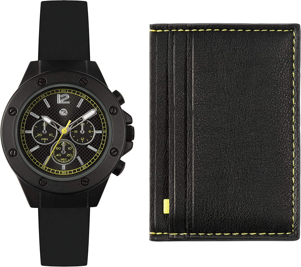 Tickers Boys Watch with Black Dial and Black Silicone Strap ATK1055