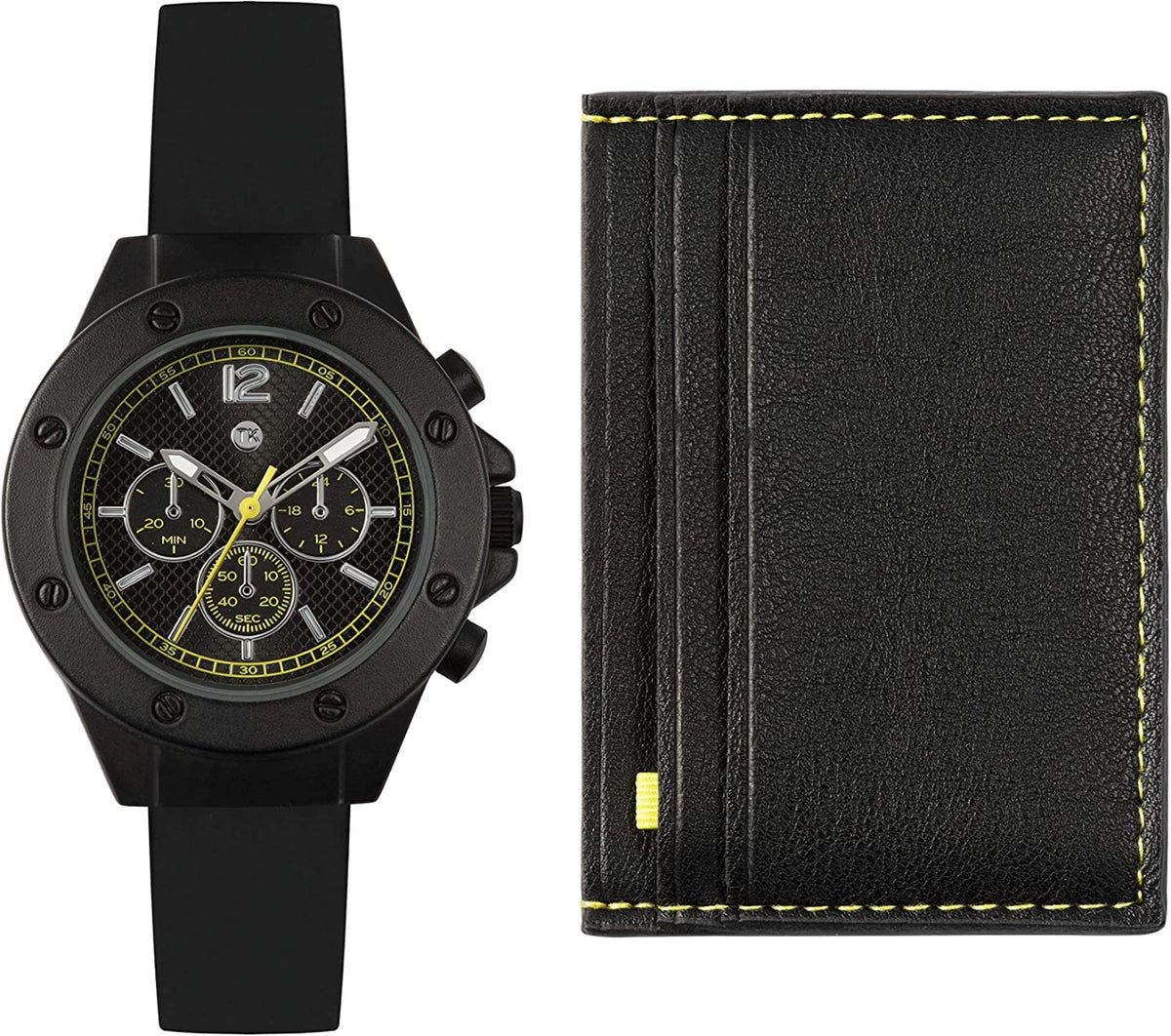Tickers Boys Watch with Black Dial and Black Silicone Strap ATK1055