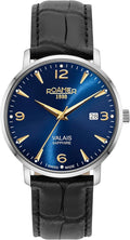 Roamer Valais Mens Watch with Blue Dial and Black Strap 958833 41 40 05