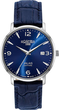 Roamer Mens Watch with Blue Dial and Blue Leather Strap 958833 41 44 05
