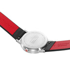 Mondaine Classic Mens Watch with White Dial and Black Vegan Leather Strap A660.30360.16OMV