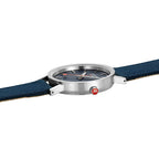 Mondaine Classic Mens Watch with Blue Dial and Blue Strap A660.30314.40SBD